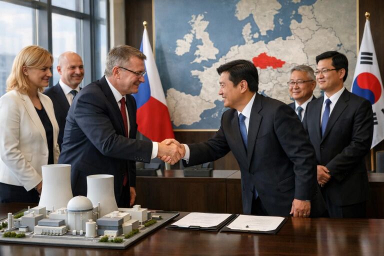 Česká republika svěřila svou jadernou budoucnost korejské skupině: EU zahajuje vyšetřování ohledně dotací a cenového mechanismu nastaveného v Praze