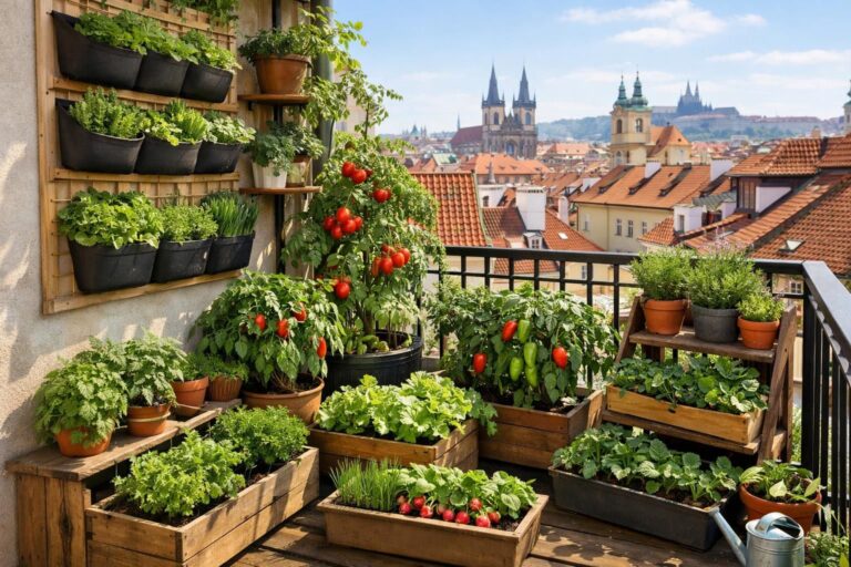 Jak proměnit svůj balkon v Praze na produktivní zahrádku letos