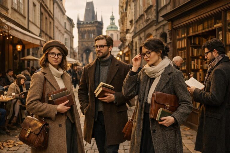 Proč se look literary chic stal největším módním trendem v Praze
