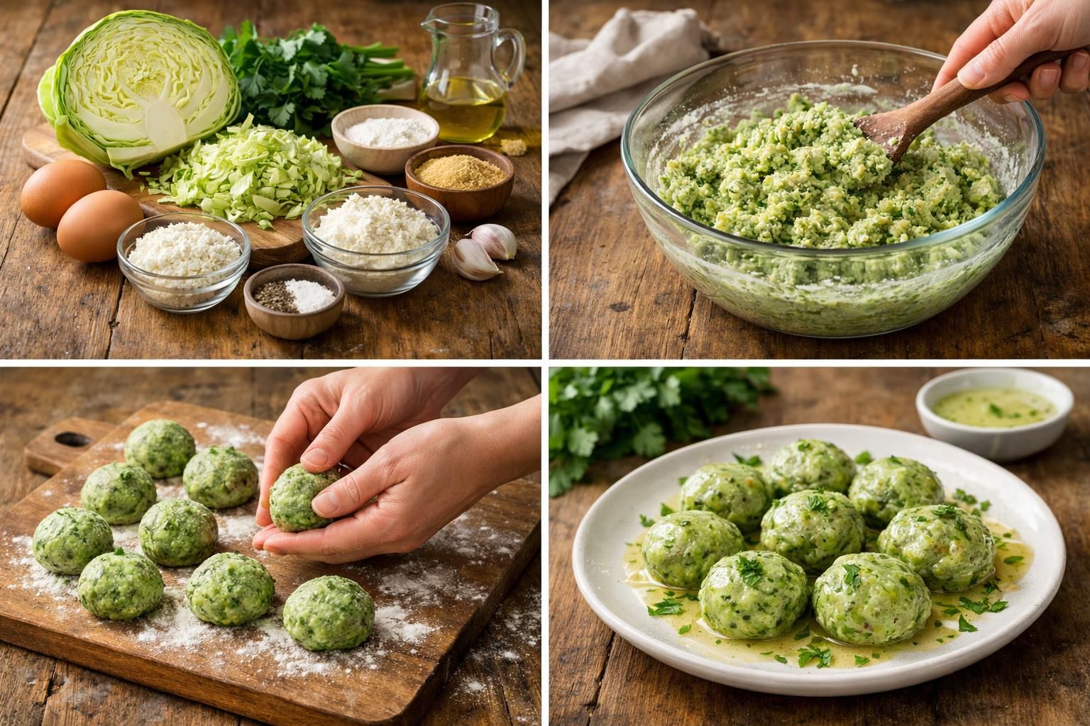 Zelné knedlíčky v nové 100% zdravé verzi: recept krok za krokem